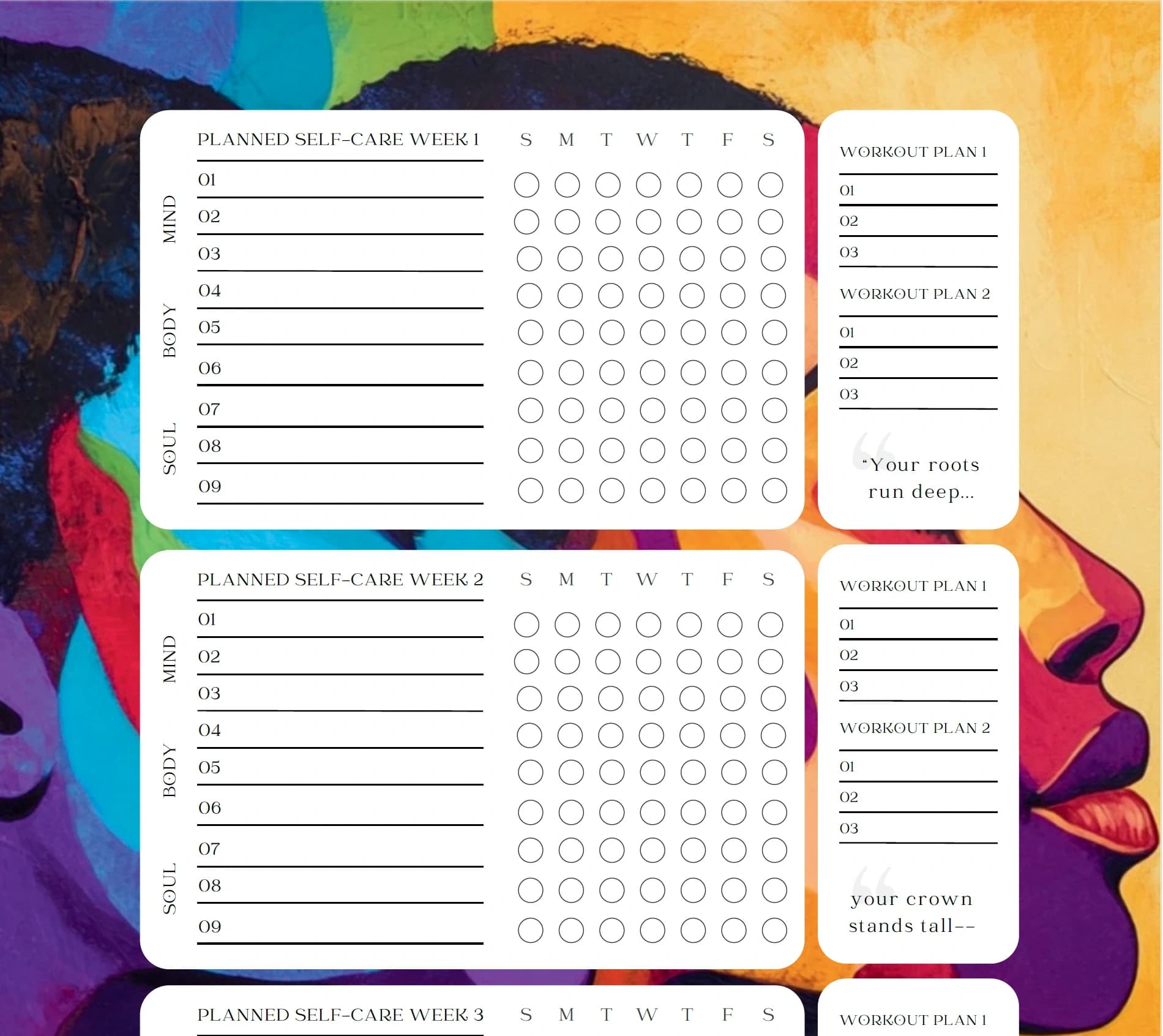 Empowered & Inspired Digital Daily Planner